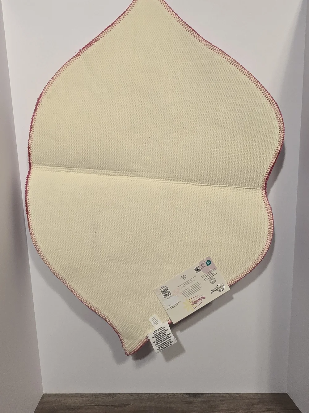 aden + anais Pink and Dark Pink Checkered Bath Mat